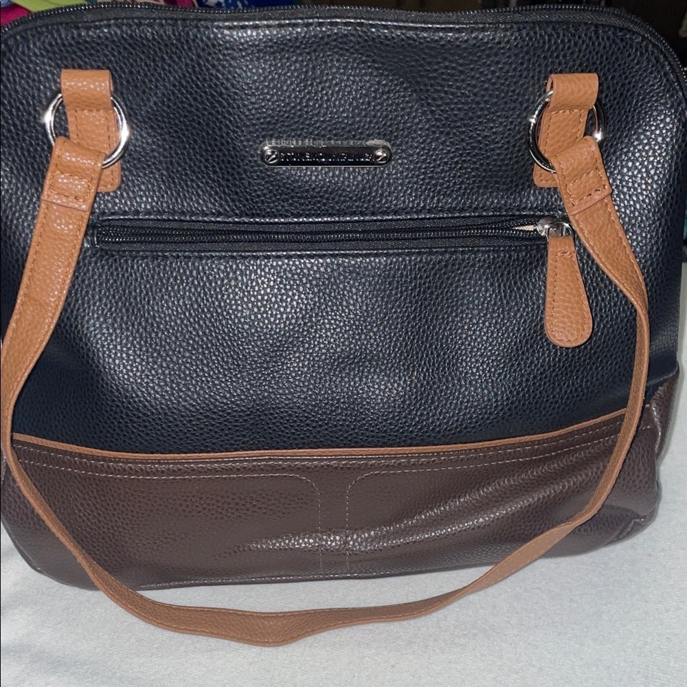 Stone Mountain Black and Brown Shoulder Bag